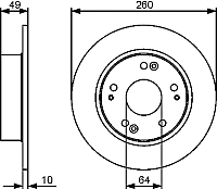 Тормозной диск Bosch 0986479450 - 