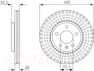 

Тормозной диск Bosch, 0986479644