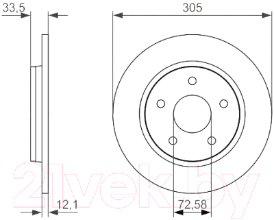 

Тормозной диск Bosch, 0986479050