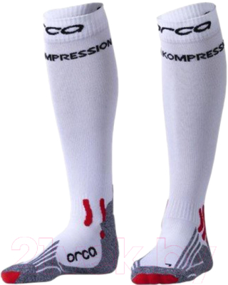 Носки для триатлона Orca Comppession Comp Race / AVAU (L, белый)