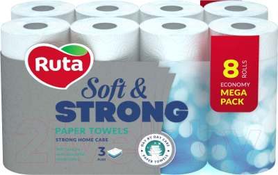 Бумажные полотенца Ruta Soft Strong (8рул)