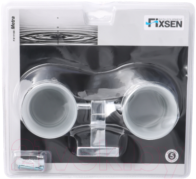 Набор стаканов для зубной щетки и пасты Fixsen FX-11107