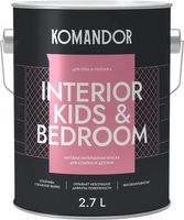 Краска KOMANDOR Interior Kids&Bedroom База А (2.7л) - 