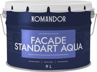 Краска Командор Facade Standard Aqua База А (9л, матовый) - 