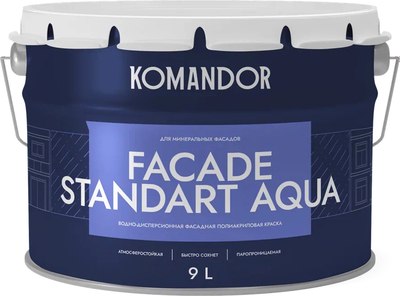 Краска KOMANDOR Facade Standard Aqua База А