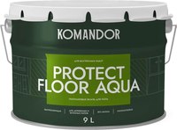 Эмаль KOMANDOR Protect Floor Aqua База А (9л, полуматовый) - 