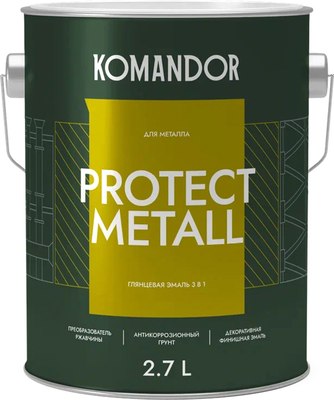 Эмаль KOMANDOR Protect Metall 3в1 База A