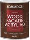 Краска Командор Wood Facade Akryl 50 База А (0.9л, полуглянцевый) - 