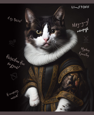 Тетрадь Listoff Пушистые аристократы / ТКФЛ488738 -