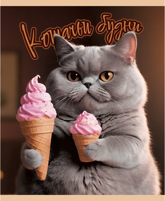 Тетрадь Listoff Кошачьи будни / ТК489098 - 