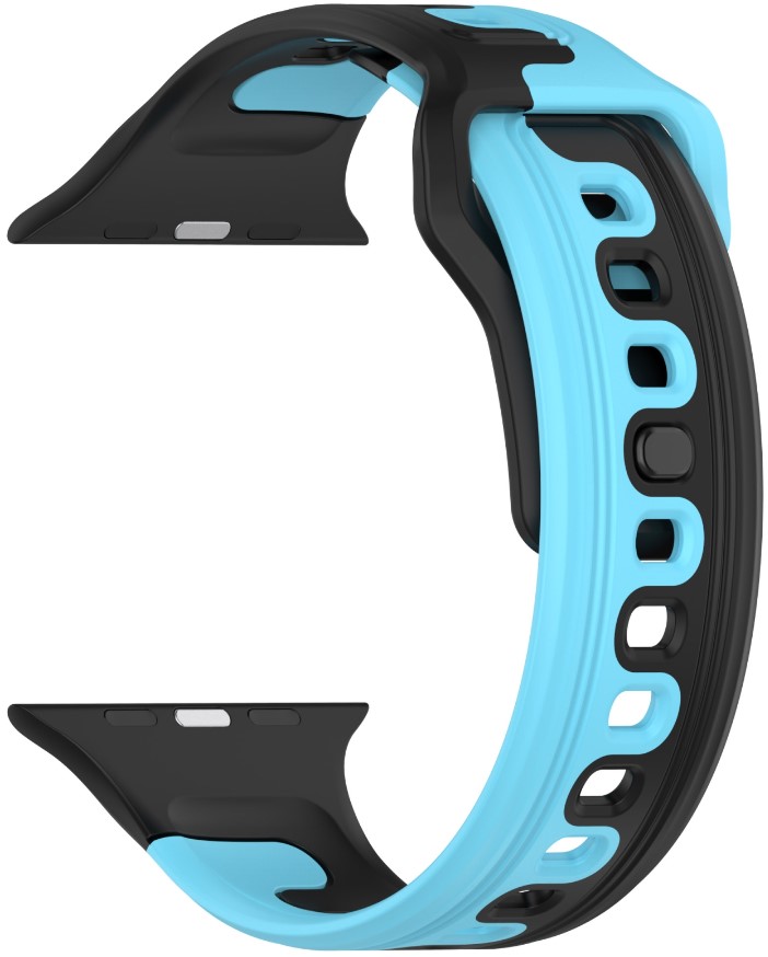Ремешок для умных часов Bingo Double Colors для Apple Watch 38/40/41мм (черный/синий)