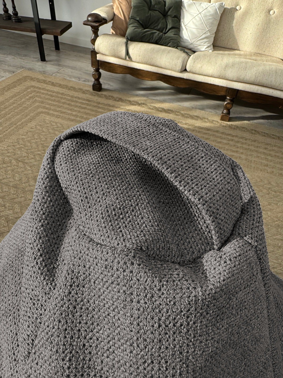 Кресло-мешок Flagman Груша Мега XXXL Г3.5-255 (Crown 18 Dark Grey) — фото 3