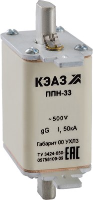 

Предохранитель плавкий низковольтный, ППН-33-X3-00-100А-УХЛ3 / 111348