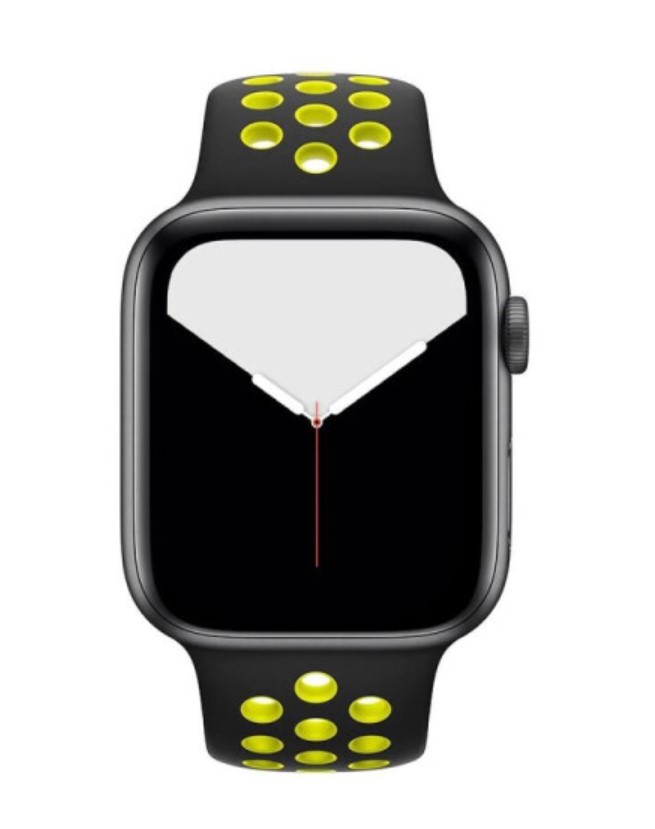 Ремешок для умных часов Bingo Sport для Apple Watch 42/44/45мм (S, черный/желтый) — фото 2