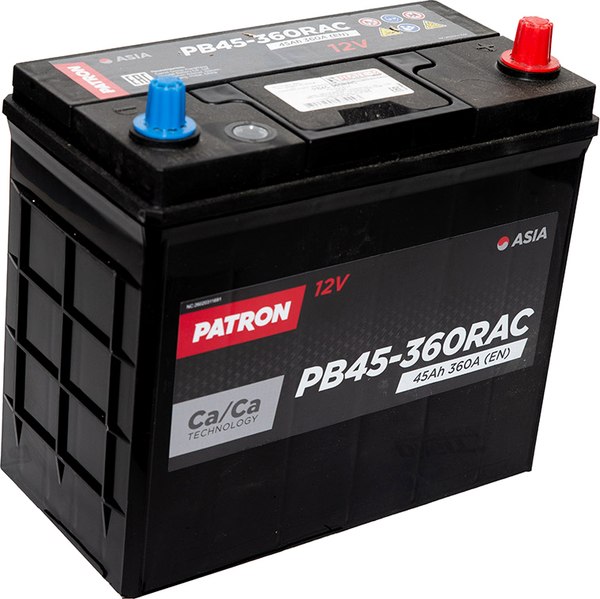 Автомобильный аккумулятор Patron Asia PB45-360RAC (45 А/ч)