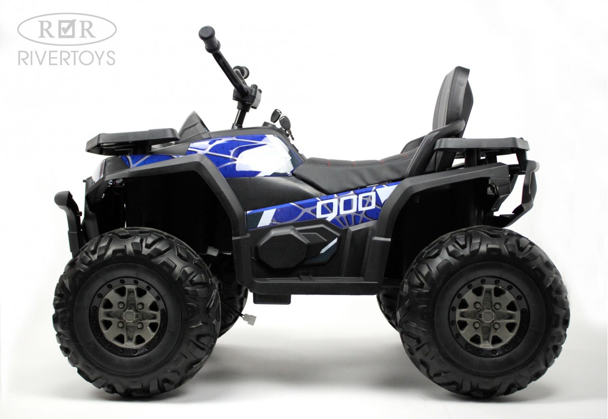 Детский квадроцикл RiverToys H999HH (синий Spider) — фото 4