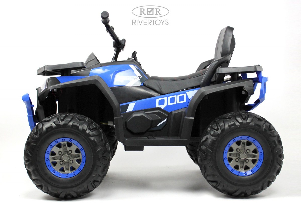 Детский квадроцикл RiverToys H999HH (синий) — фото 3