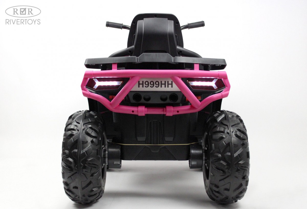 Детский квадроцикл RiverToys H999HH (розовый) — фото 4