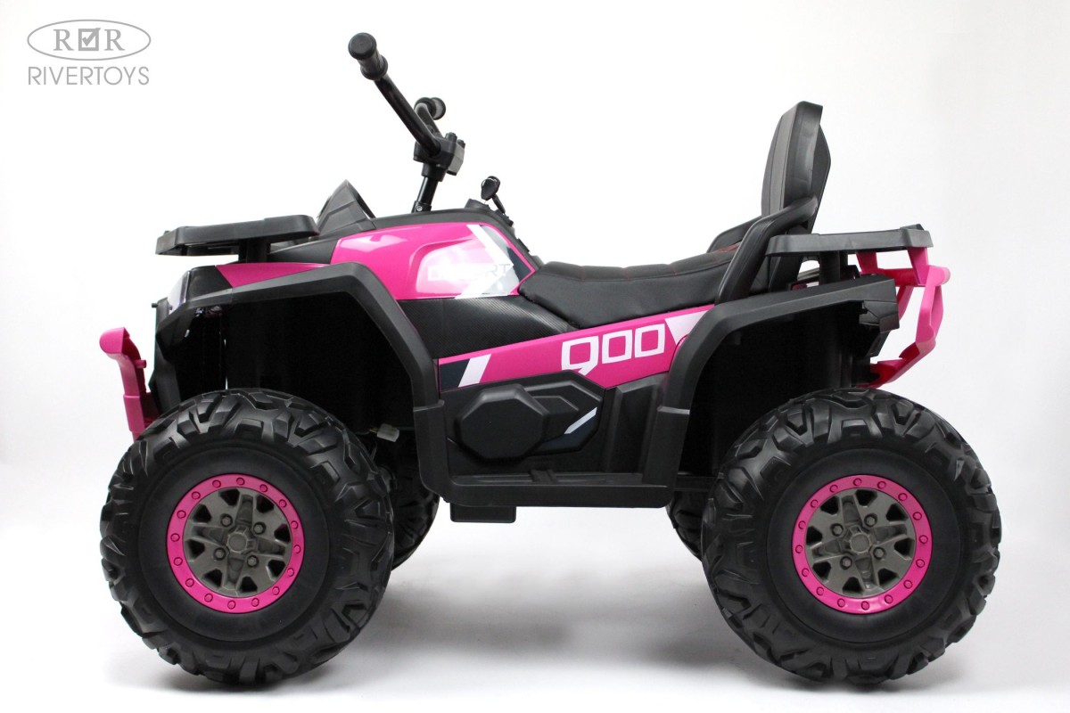 Детский квадроцикл RiverToys H999HH (розовый) — фото 2