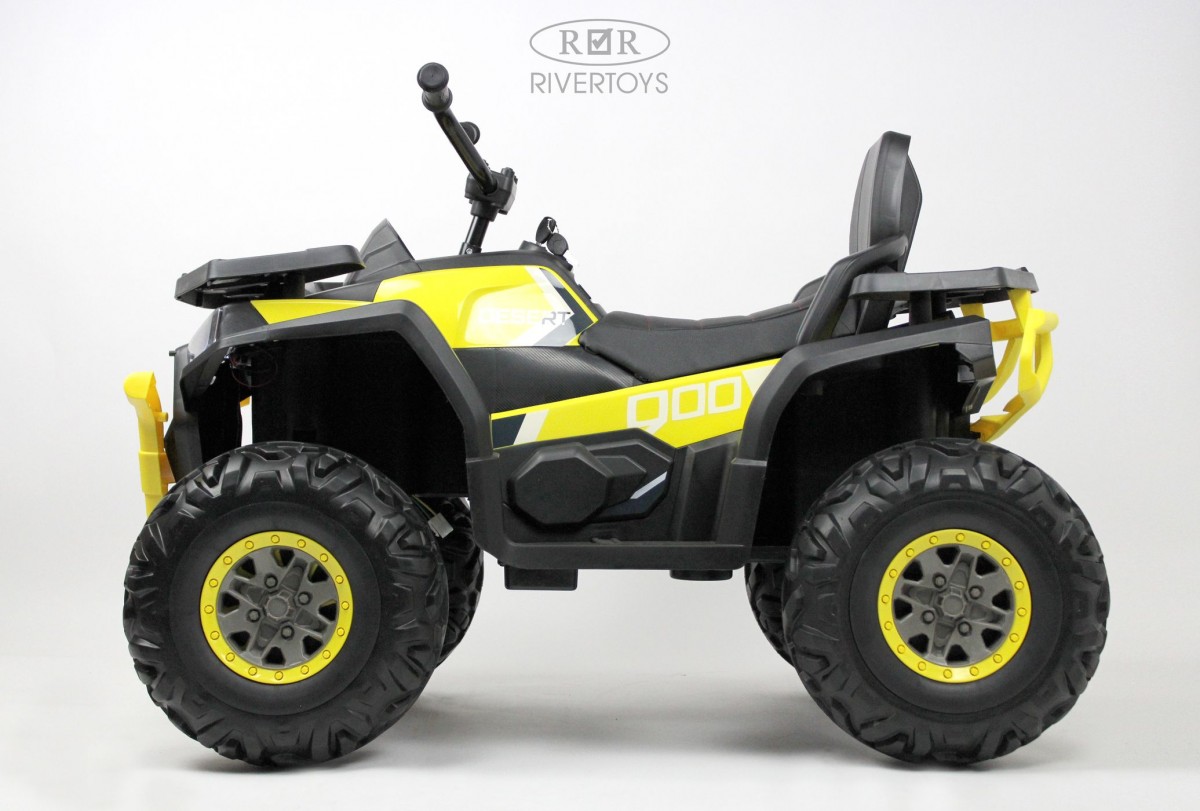Детский квадроцикл RiverToys H999HH (желтый) — фото 4