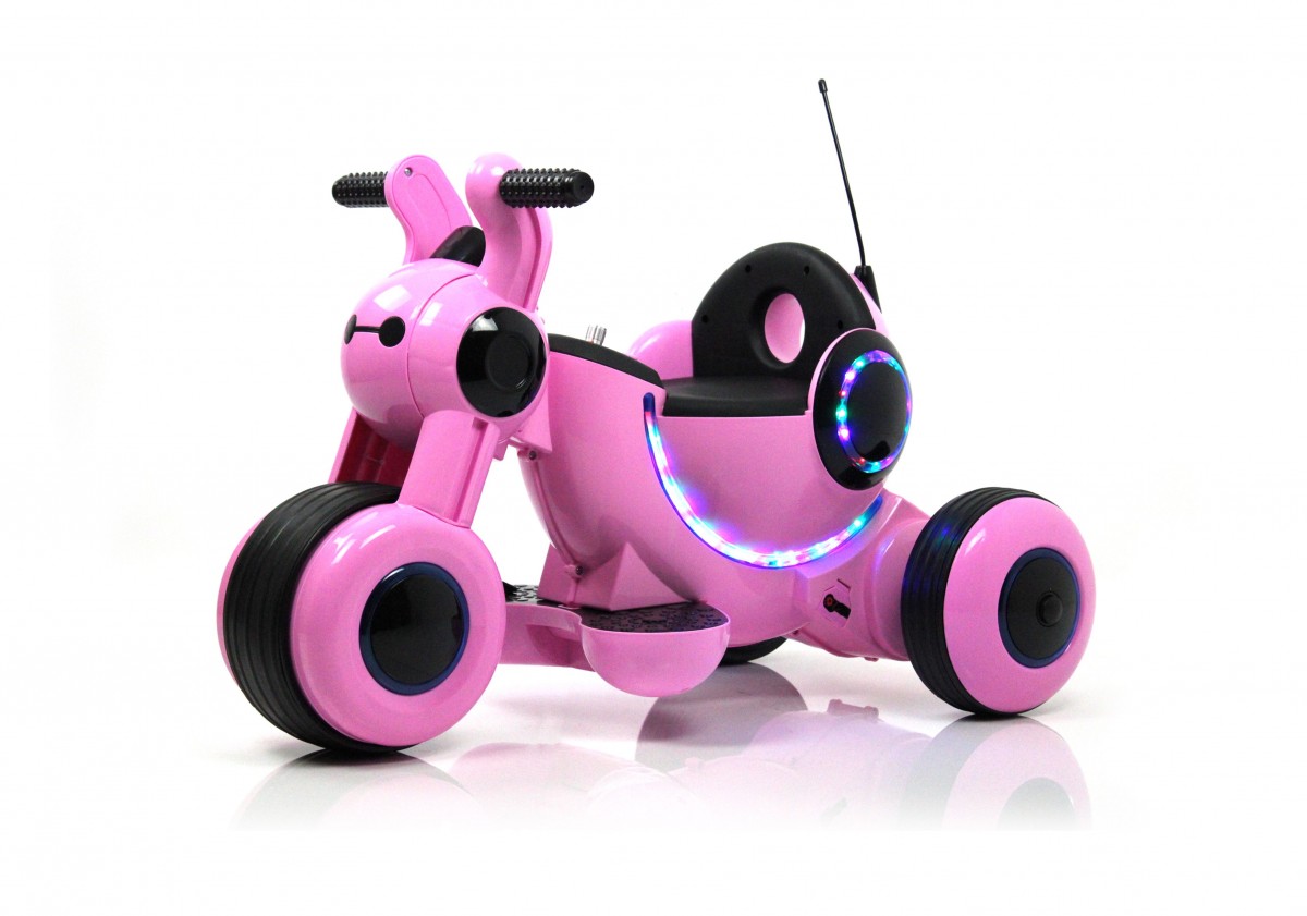 Детский мотоцикл RiverToys HL300 (розовый)