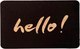 Коврик грязезащитный ComeForte Велюр Hello 50x80 (черный) - 
