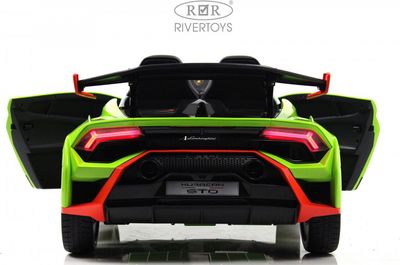 Детский автомобиль RiverToys Lamborghini Huracan STO / E888EE (зеленый)