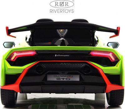 Детский автомобиль RiverToys Lamborghini Huracan STO / E888EE (зеленый)