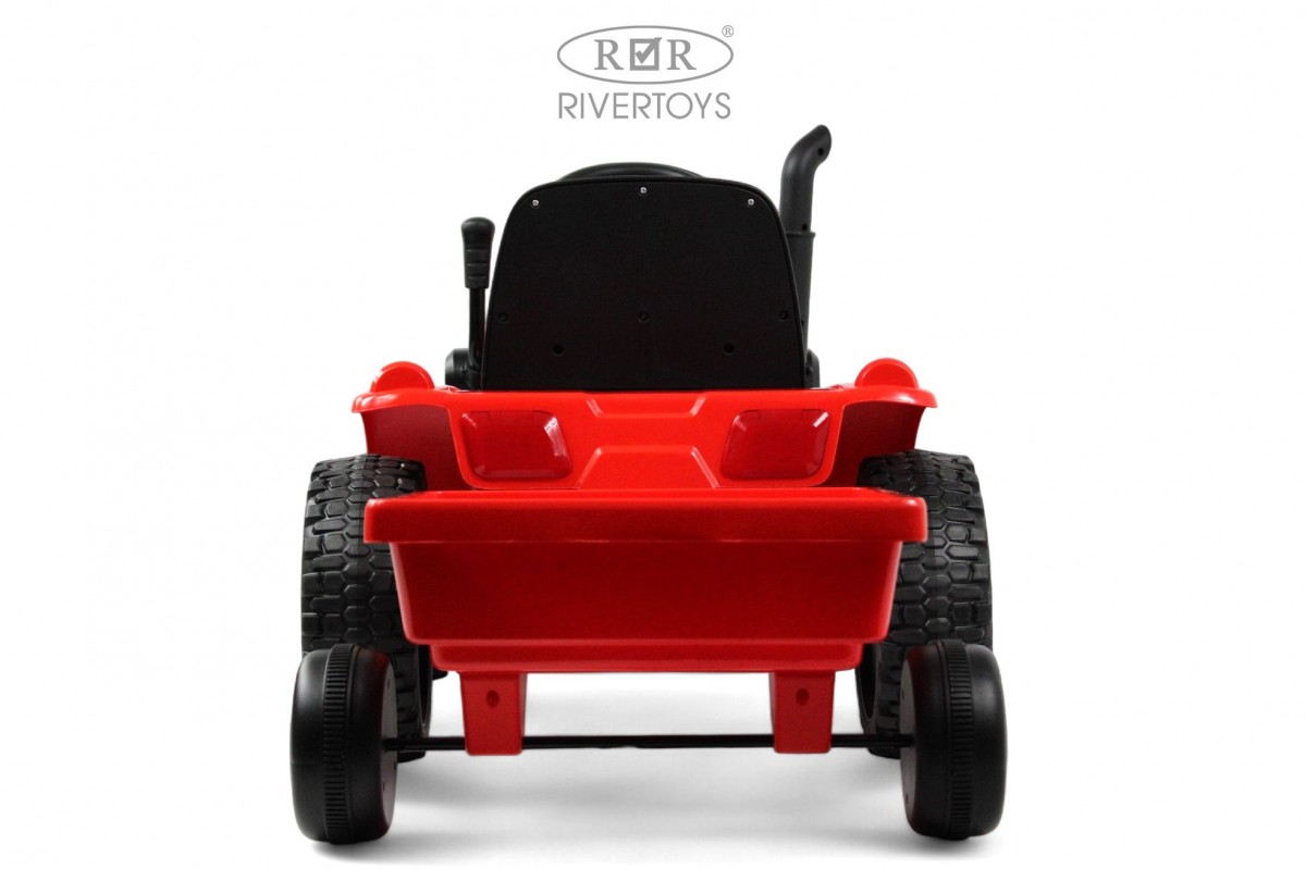 Детский автомобиль RiverToys Трактор-погрузчик / T333TT (красный) — фото 4