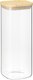 Емкость для хранения Smart Solutions Glass Bamboo / SS0000162 - 