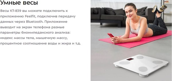 Напольные весы электронные Kitfort КТ-839