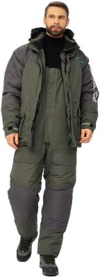 Костюм для охоты и рыбалки Huntsman Yukon Ice-45°C (р.60-62/170-176, зеленый/графит) -