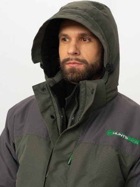Изображение товара Костюм для охоты и рыбалки Huntsman Yukon Ice-45°C (р.60-62/170-176, зеленый/графит)