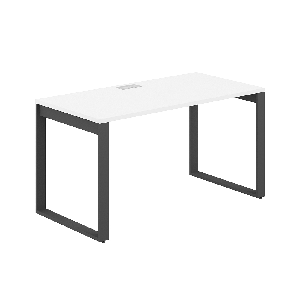 Письменный стол Norden 160x80x75 / AG.109.WH.L.72.AN (антрацит/серебристый/белый)