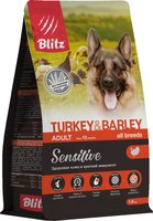 Сухой корм для собак Blitz Pets Adult Turkey & Barley / 4223 (1.8кг) - 