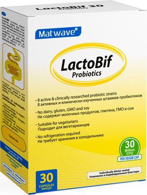 

Комплексная пищевая добавка, LactoBif Probiotics Matwave / ND-4672