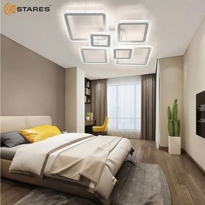 Люстра Estares Oval Ice RGB 180W 7S-APP-960x750x110-WHITE/CLEAR-220-IP20