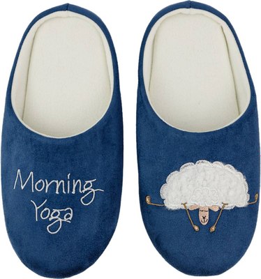 Тапочки домашние HOME Line 05Т-536 (р-р 35-36, Morning Yoga, индиго) - 