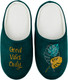 Тапочки домашние HOME Line 05Т-538 (р-р 35-36, Good Vibes Only, изумруд) -