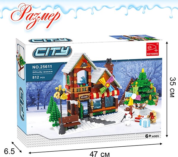 Конструктор Ausini Рождественский парк 25611 / 3548632 (812эл)
