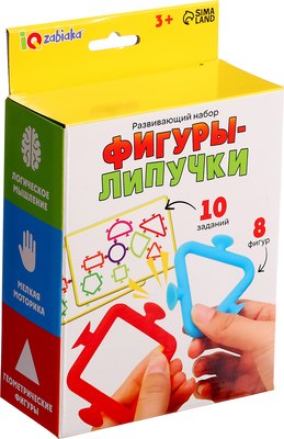 Развивающий игровой набор Zabiaka IQ Фигуры-липучки / 10331008