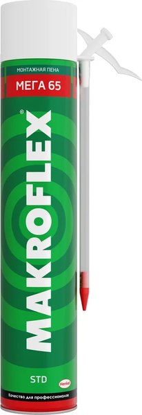 Пена монтажная Makroflex Mega 65 стандартная (850мл)