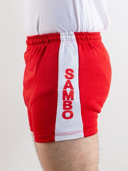 Шорты для самбо BoyBo BS350 (р-р 100, красный)