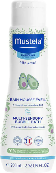 Пена для ванны детская Mustela Multi-Sensory (200мл)