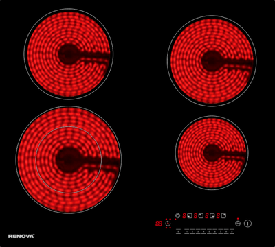 Электрическая варочная панель Renova TC-466L1BS1