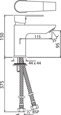 Смеситель Jaquar Aria ARI-CHR-39023B