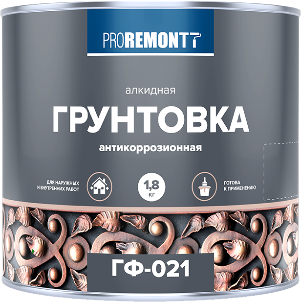 Грунтовка Proremontt ГФ-021 (900г, красно-коричневый)