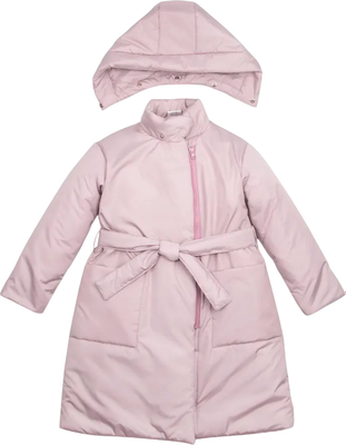 Пальто детское Amarobaby Snuggly / AB-OD24-SNUGGLY29/27-140 (пудровый, р.140-146) - 