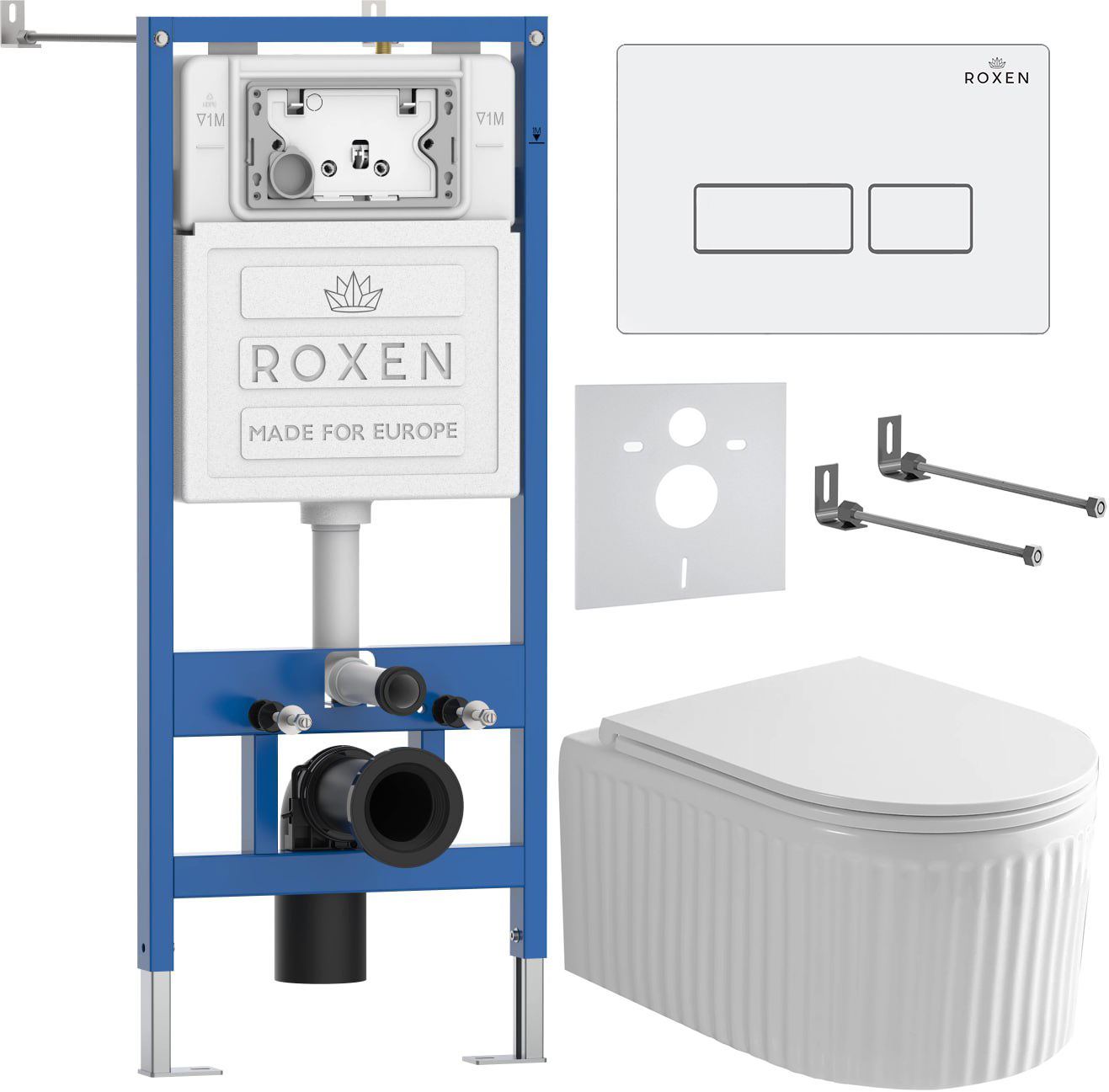 Инсталляция с унитазом подвесным Roxen StounFix Dual Fresh 968203 — фото 2