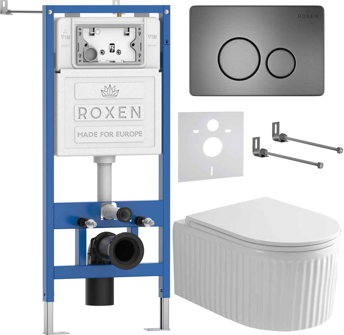 Инсталляция с унитазом подвесным Roxen StounFix Dual Fresh 968283 — фото 2